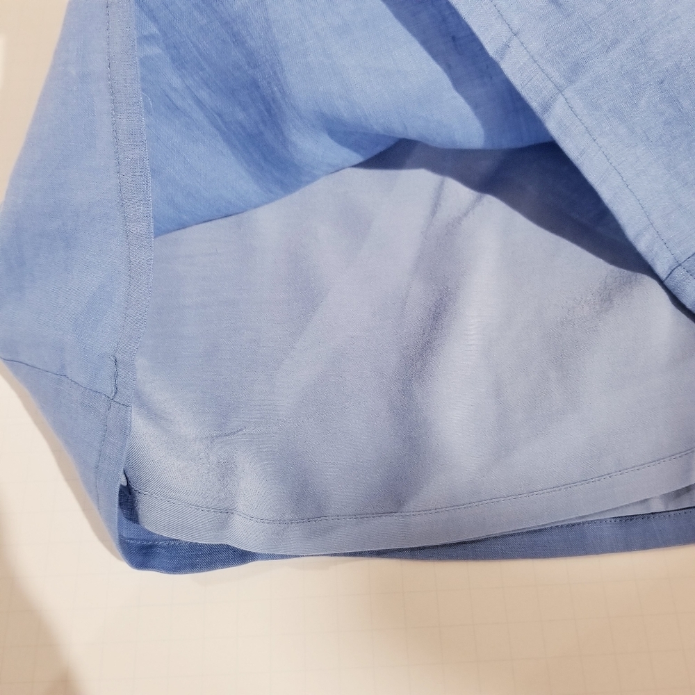 CAPULET One Shoulder Mini Linen Dress - Picture 6 of 9